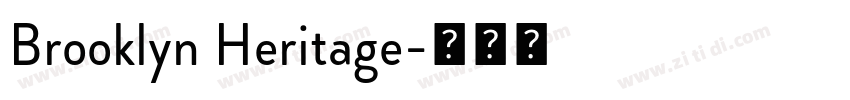 Brooklyn Heritage字体转换